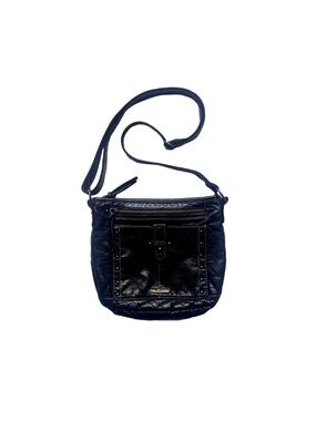 Wallflower Black Quilted Faux Leather Crossbody Bag